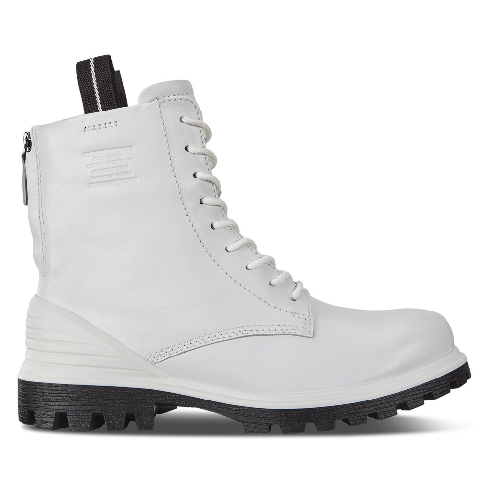 ECCO Womens Boots White - Tredtray - LOC-375940